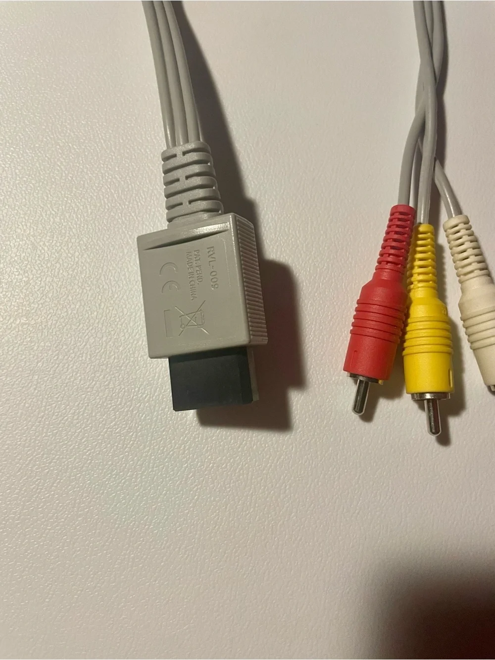 Original Nintendo Wii AV Cable RVL-009 Video Audio Cord OEM TESTED WORKING